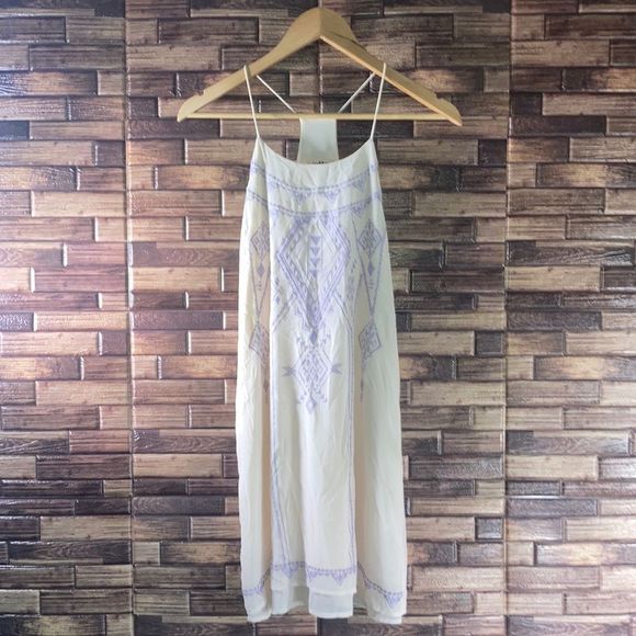 NWT Womens XS Altar’d State Egg Nog & Lavander Summer Dress - Picture 1 of 11